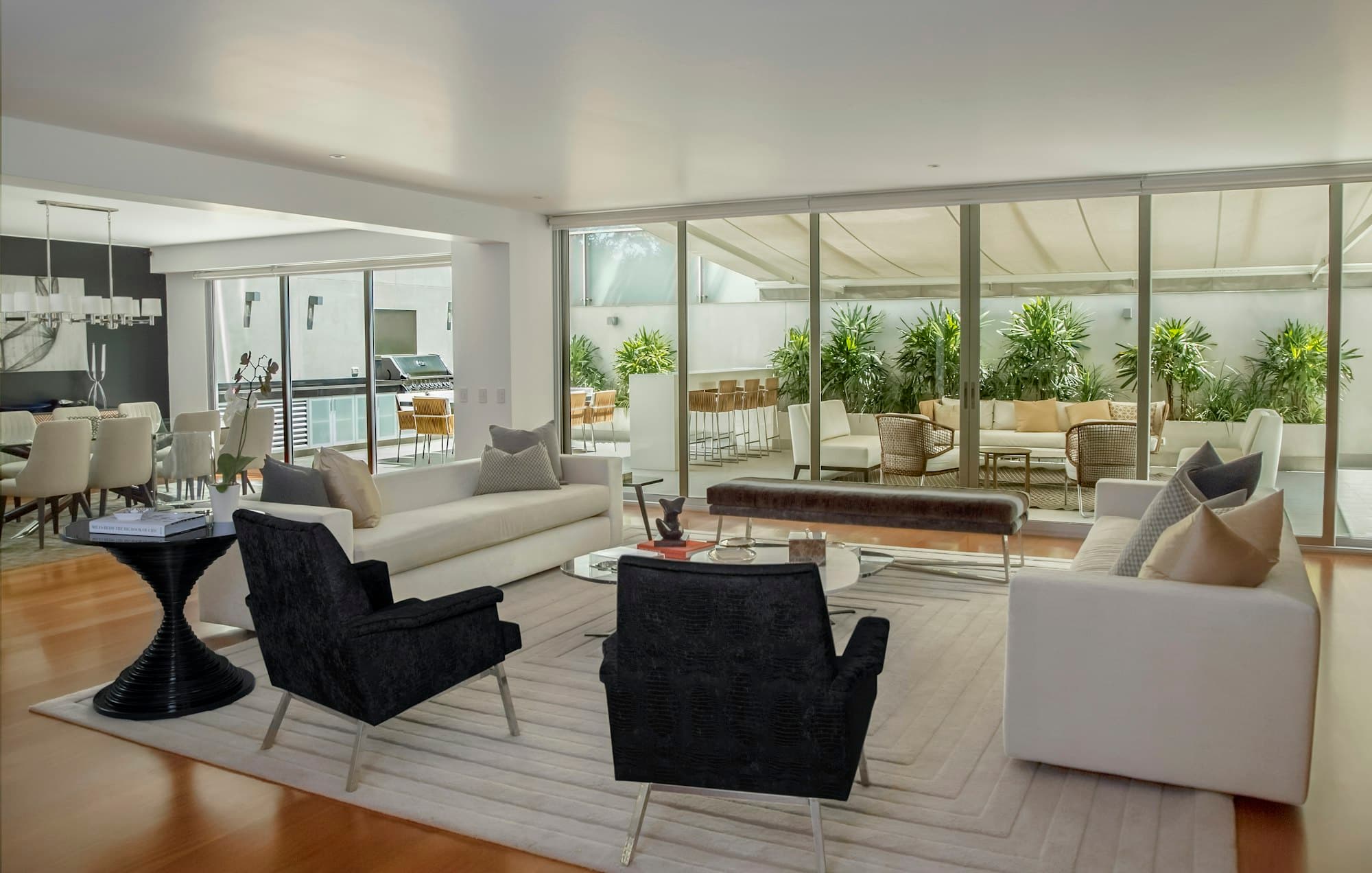 Architectural drawings and plans laid out on a desk
