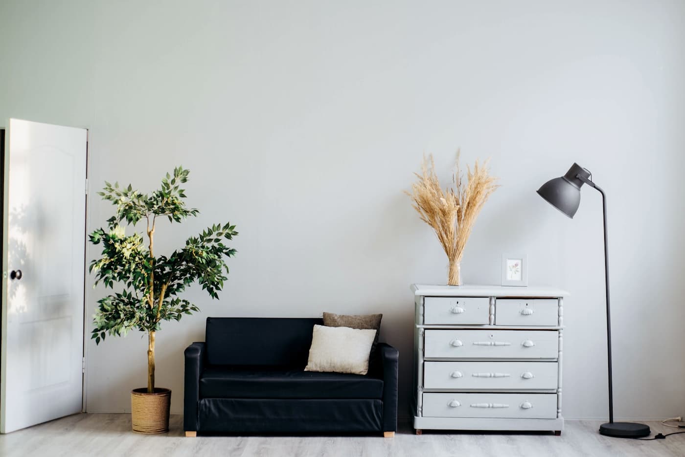 Bedroom in The Family Residence with integrated storage